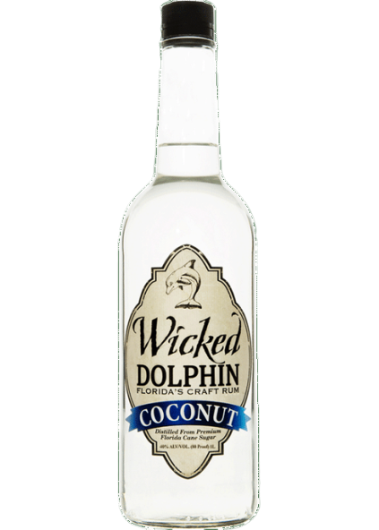 Wicked Dolphin Coconut Rum 750 ML bottle – premium coconut-infused rum from Florida​