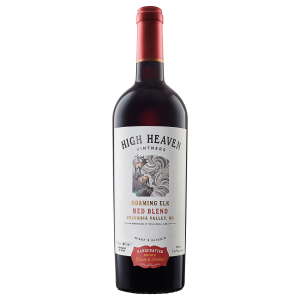 High Heaven Vintners Roaming Elk Red Blend 750 ML bottle with rich, nuanced flavors of Syrah and Merlot.