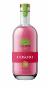 Rancho La Gloria Cosmo 750 ML bottle with vibrant pink ready-to-drink cocktail and citrus garnish