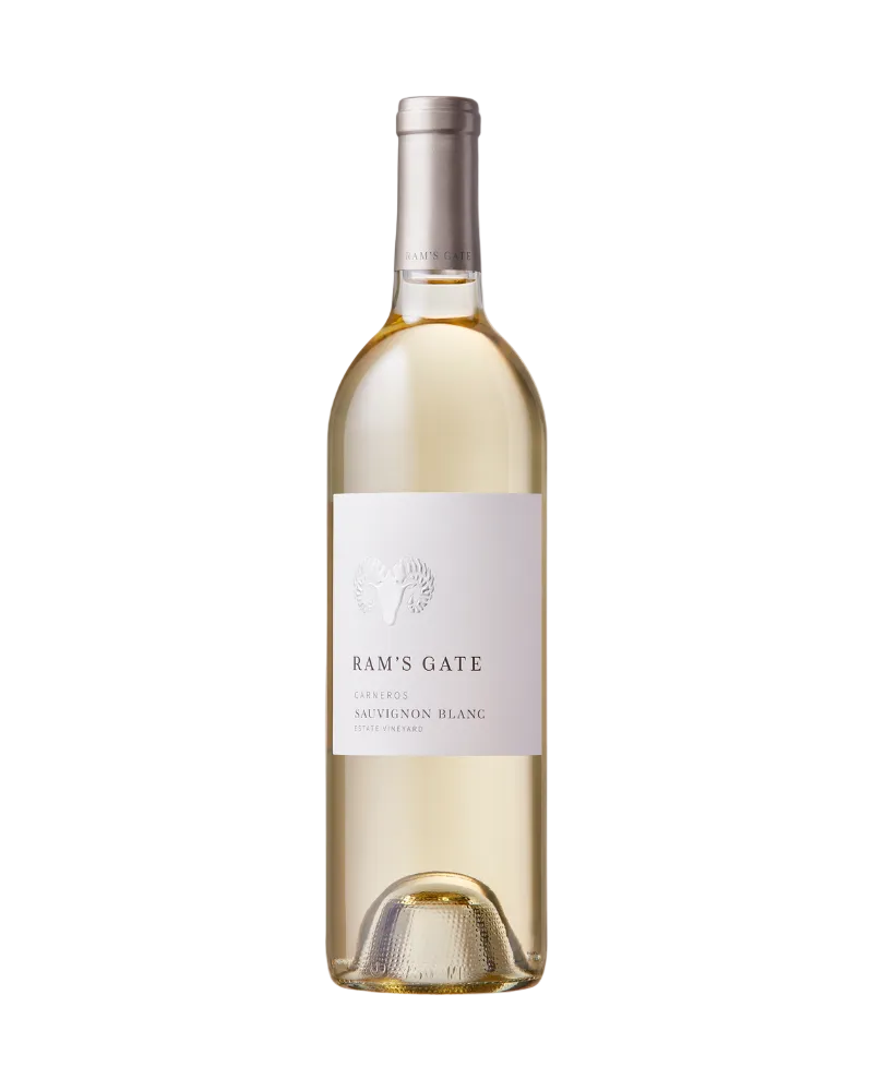 Ram's Gate Estate Sauvignon Blanc 2023 white wine bottle from Sonoma County with a sleek label and pale golden color