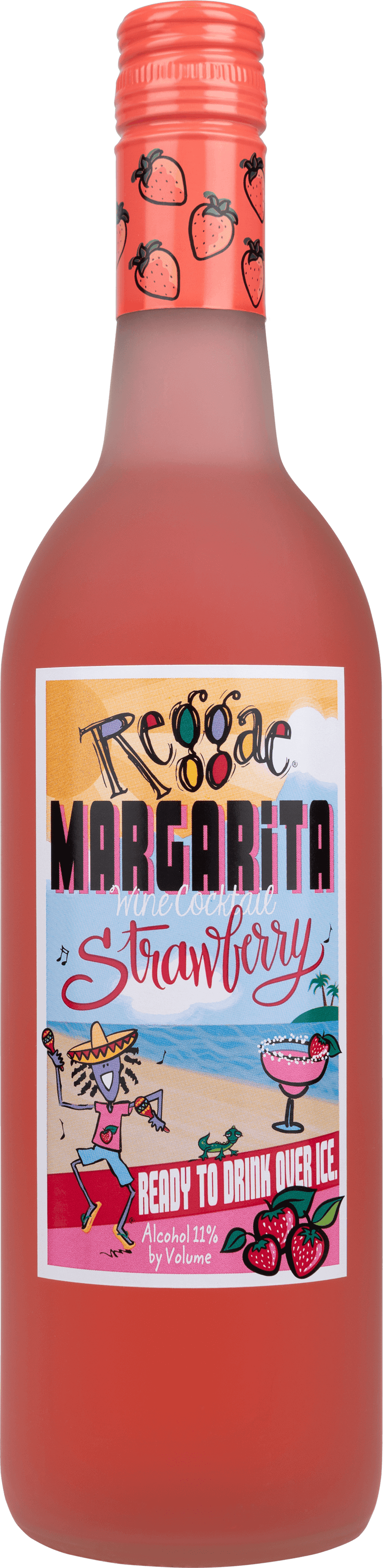 Reggae Wines Strawberry Margarita Wine Cocktail 750 ML