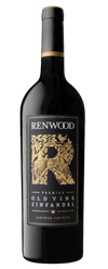 Renwood Winery Zinfandel Premier Old Vine Amador County 2019 750 ML