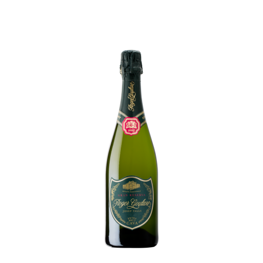 Roger Goulart Josep Valls Gran Reserva Cava 750ml Spanish sparkling wine bottle with elegant label and foil top