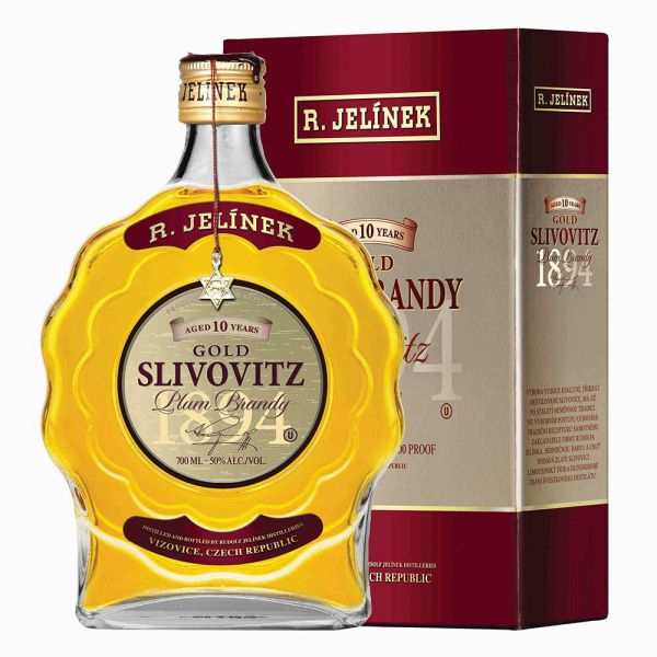 Rudolf Jelinek 10 Years Old Gold Slivovitz Plum Brandy 700 ML