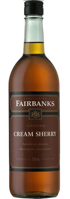 Fairbanks Cream Sherry California 750 ML