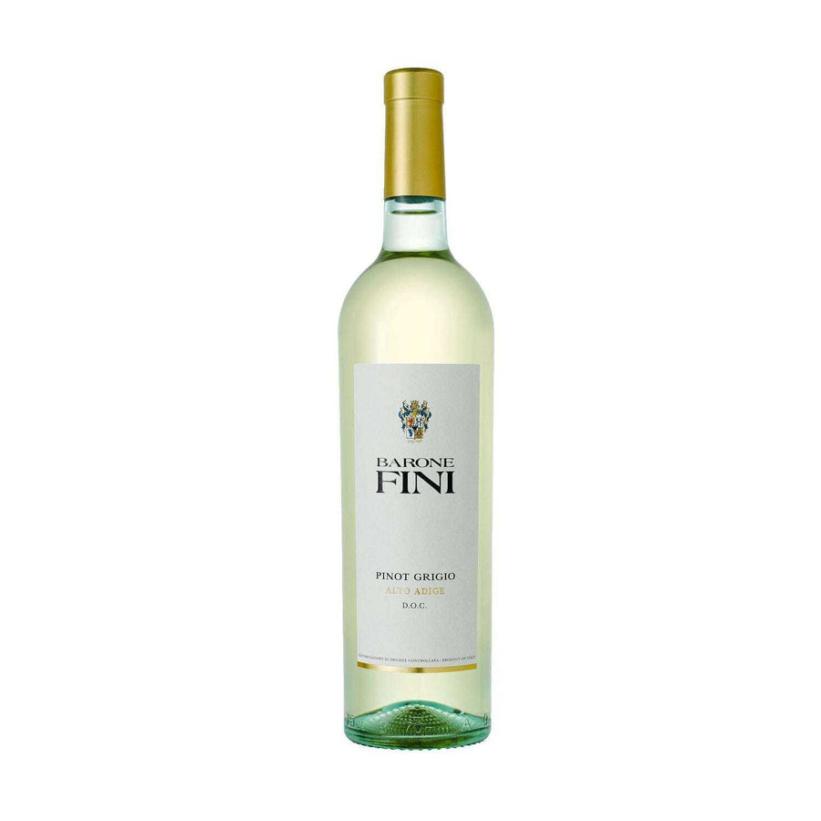 Barone Fini Pinot Grigio Alto Adige 750 ML wine bottle with delicate floral aromas and bright acidity.