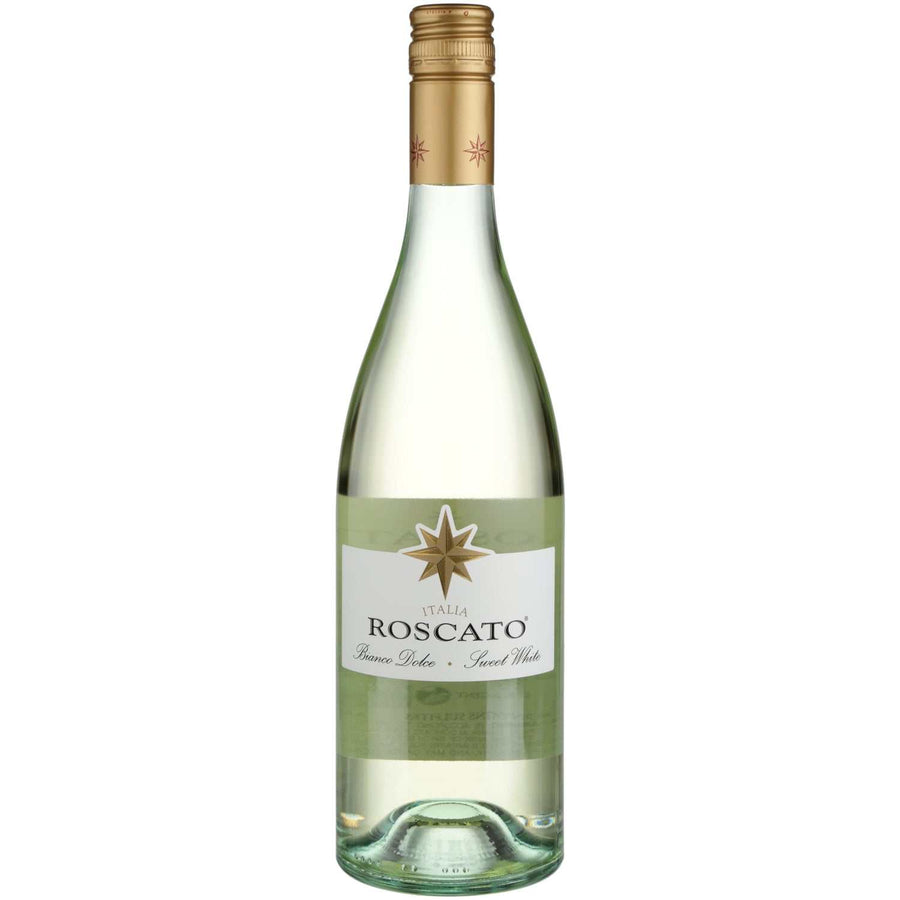 Roscato Bianco Dolce Italian white wine bottle 750 ML with tropical fruit and floral notes