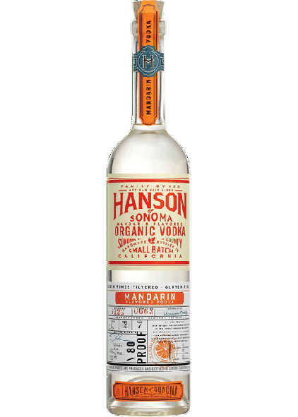 Hanson Of Sonoma Mandarin Flavored Vodka Small Batch 80 750 ML
