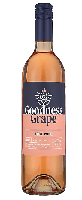 Goodness Grape Rose 85 Calories Per Serving California 2020 750 ML