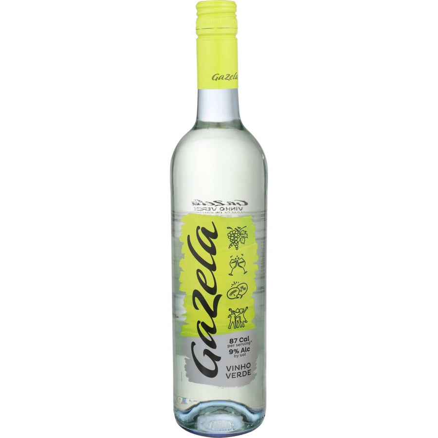 Gazela Vinho Verde 750ml bottle displaying fresh, crisp Portuguese white wine with citrus and green apple notes