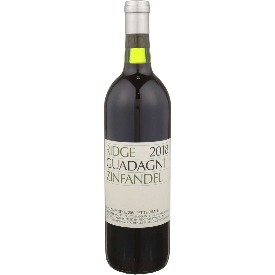 Ridge Vineyards Zinfandel Guadagni Dry Creek Valley 2018 750 ML