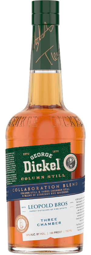 George Dickel Rye Whiskey X Leopold Bros Collaboration Blend Colimn Still Three Chamber 100 750 ML