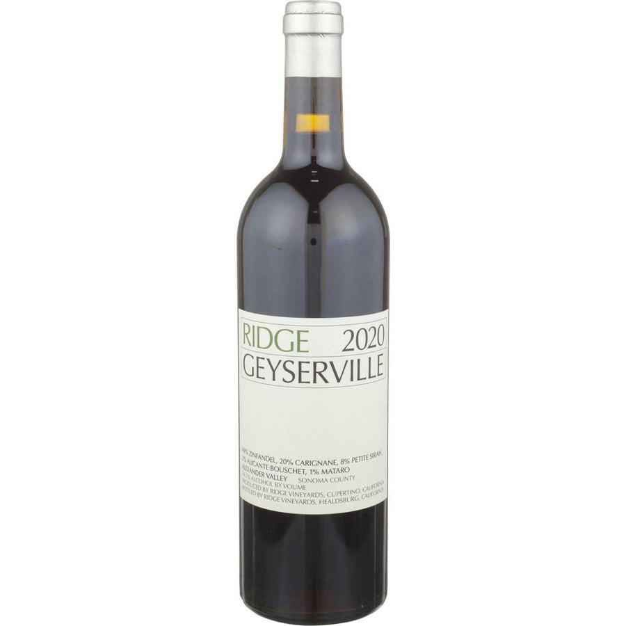 Ridge Vineyards Red Wine Geyserville Vineyard Sonoma County 2020 750 ML