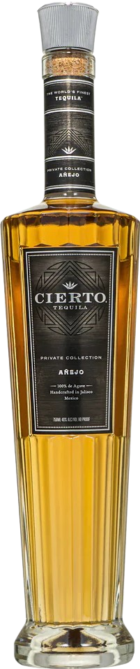 Cierto Tequila Anejo 80 750 ML luxury aged tequila bottle with oak aging notes and smooth finish
