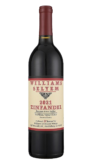 Williams Selyem Zinfandel Papera Vineyard Russian River Valley 2021 750 ML