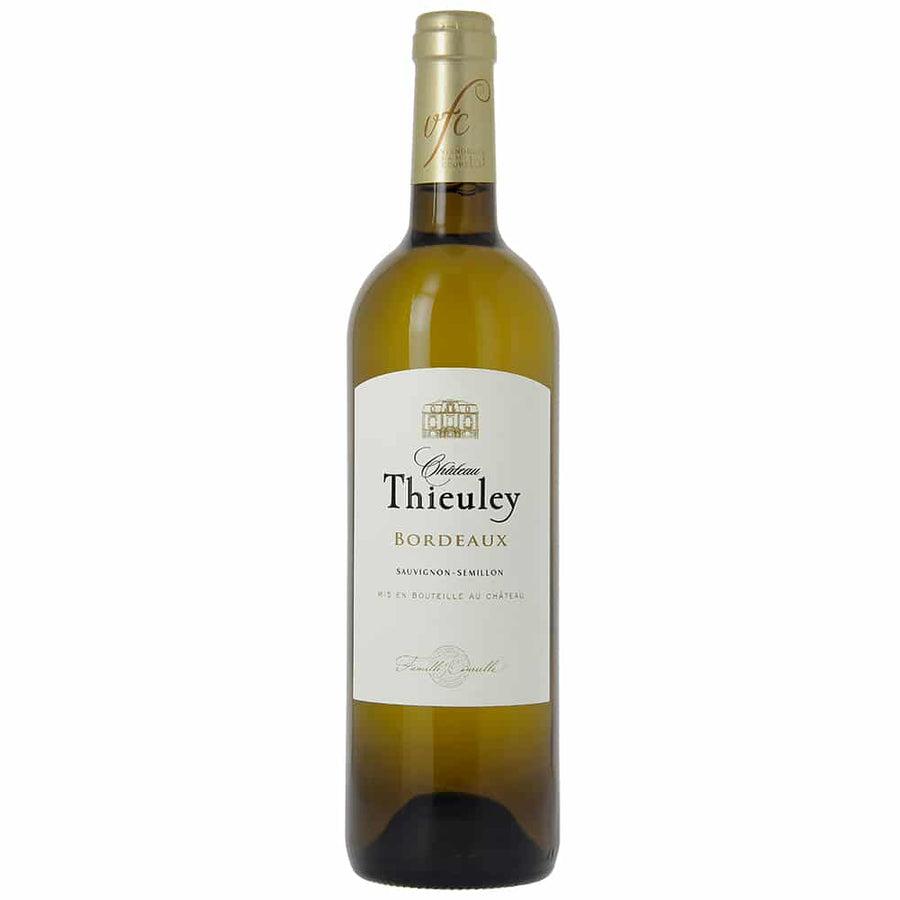 Chateau Thieuley Bordeaux Blanc 2022 white wine bottle with citrus and floral notes in 750 ML size