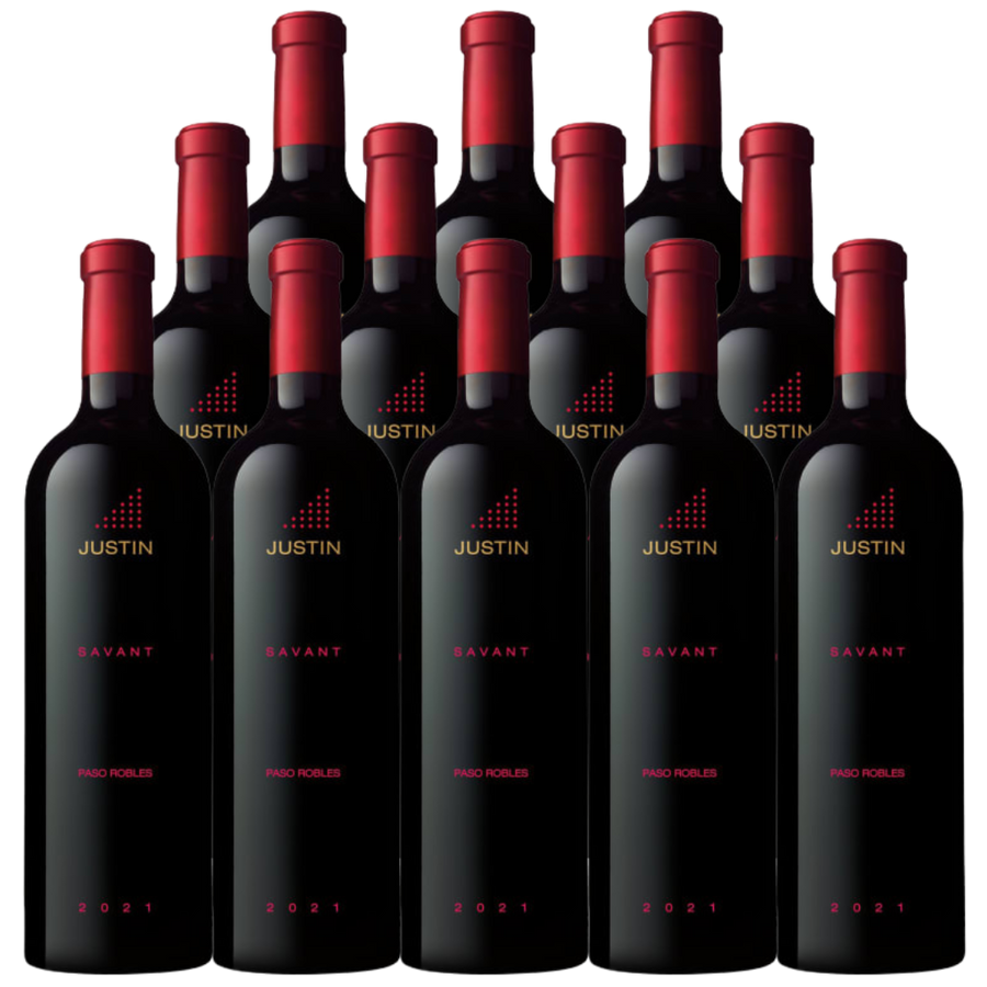 Justin Red Wine Savant Paso Robles 2021 750 ML (12 Bottles)