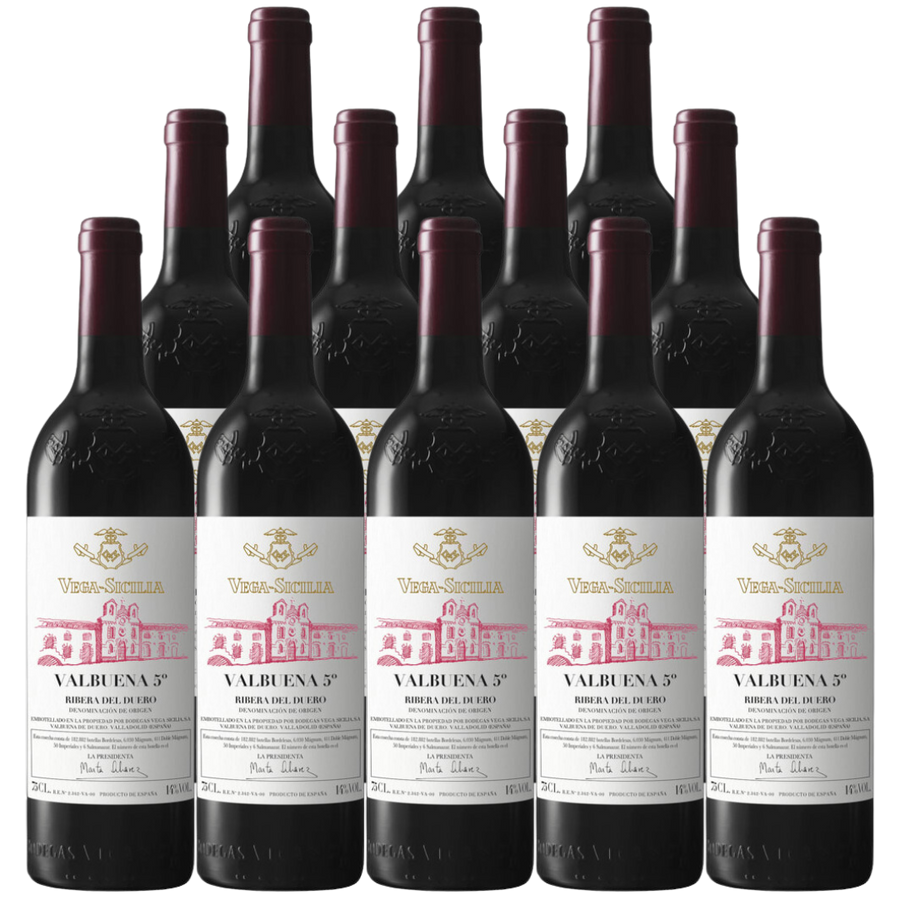 Vega Sicilia Ribera Del Duero Valbuena 5 2019 750 ML (12 Bottles)
