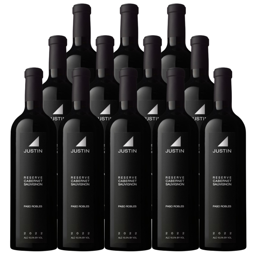Justin Cabernet Sauvignon Reserve Paso Robles 2022 750 ML (12 Bottles)