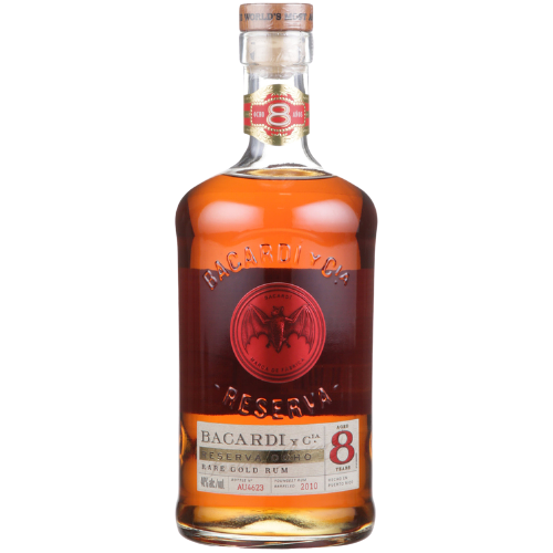 Bacardi Aged Rum Rare Gold Reserva Ocho 8 Yr 80 750 ML