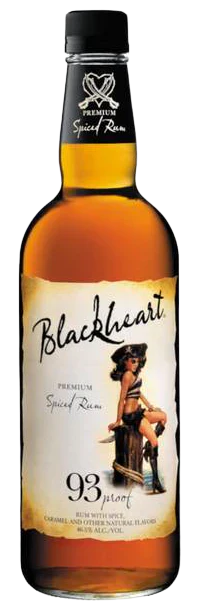 Blackheart Spiced Rum UFC Edition 93 bottle with bold spiced flavors and 93 proof