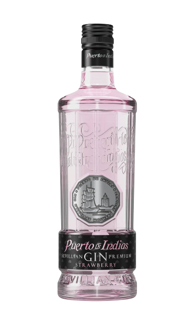 Puerto De Indias Strawberry Flavored Gin Sevillan Premium 75 750 ML