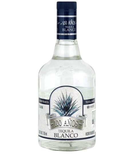 100 Anos Tequila Blanco 750ml bottle made with 100% blue agave for cocktails and mixing