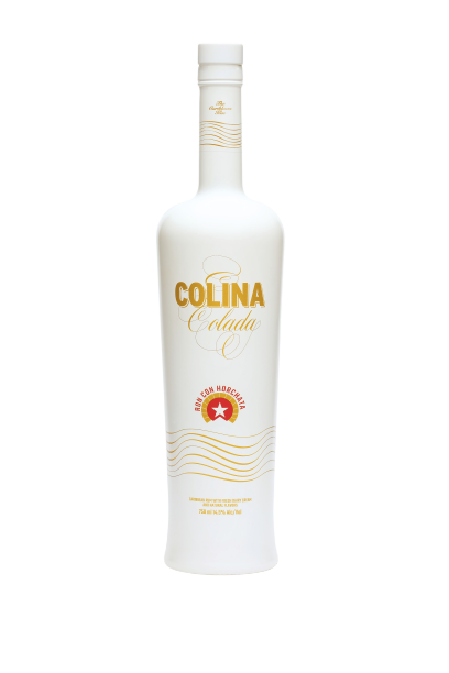 Colina Colada Ron Con Horchata Liqueur 750 ML bottle with Caribbean rum and cream.
