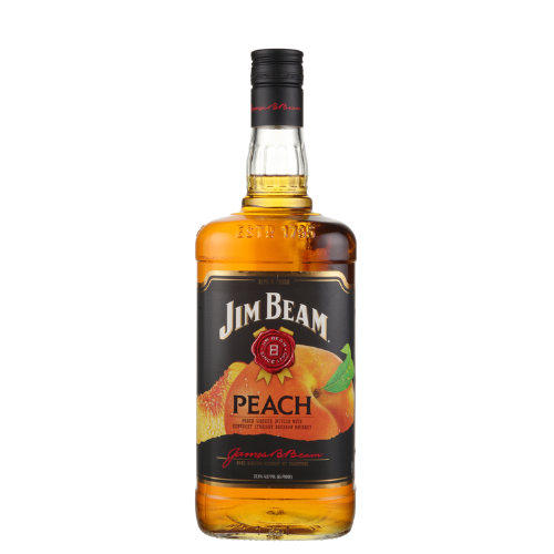 Jim Beam Peach Infused Straight Bourbon 65 1.75 L