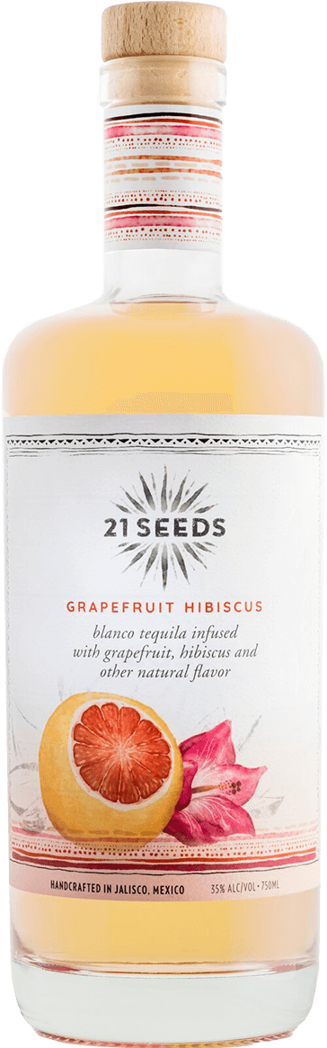 21 Seeds Grapefruit Hibiscus Infused Blanco Tequila 70 750 ML
