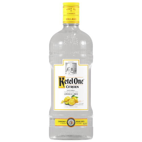 Ketel One Citrus Flavored Vodka Citroen 1.75 L bottle with lemon and lime label.