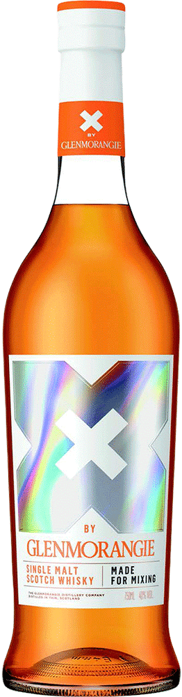 Glenmorangie X Single Malt Scotch Whisky bottle designed for mixing, 750ml.