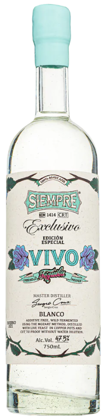 Siempre Vivo High Proof Blanco Tequila 750 ML