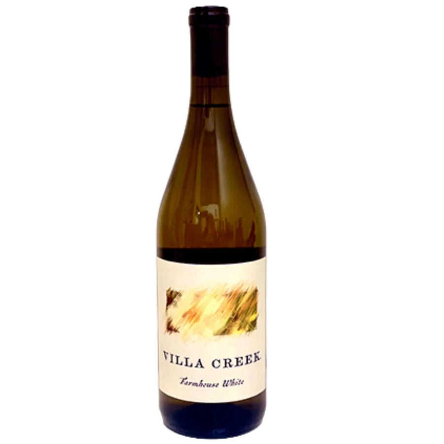 Villa Creek Farmhouse White Organic Paso Robles 2024 750ml wine bottle with organic white blend label