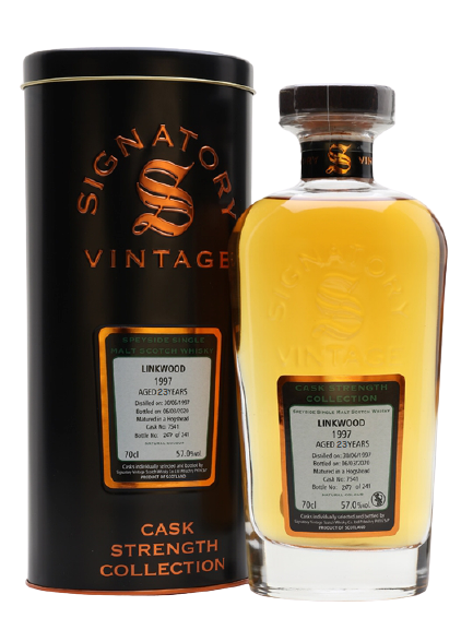 Signatory Linkwood 23 Year Old Speyside Single Malt Scotch Cask Strength Whisky 750 ML