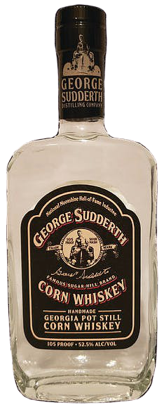 R. M. Rose George Sudderth Corn Whiskey bottle 105 proof 375 ML.