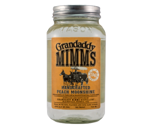 Grandaddy Mimm's Handcrafted Peach Moonshine 96 Proof 750 ML