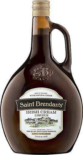 Saint Brendans Irish Cream Liqueur 1.75L bottle with natural cream and triple distilled Irish whiskey
