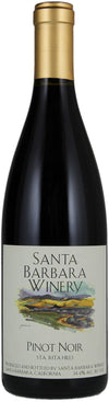 Santa Barbara Winery Pinot Noir Sta. Rita Hills 2016 750 ML