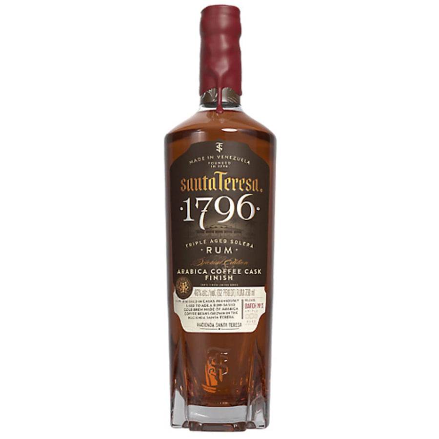 Santa Teresa 1796 Limited Edition Arabica Coffee Cask Finish Triple Aged Solera Rum 750 ML