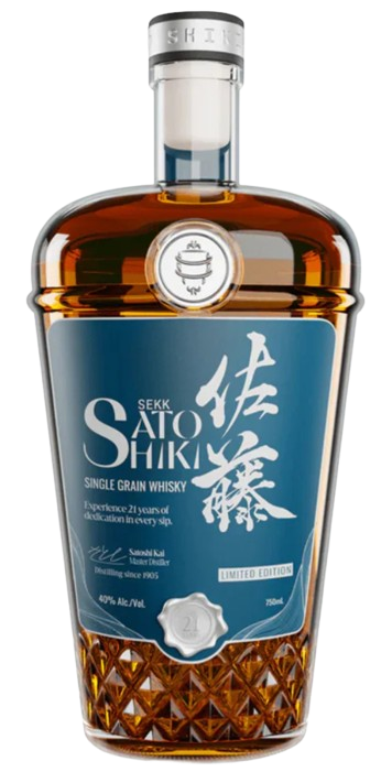 Sekk Sato Shiki 21 Year Old Single Grain Japanese Whiskey 750 ML