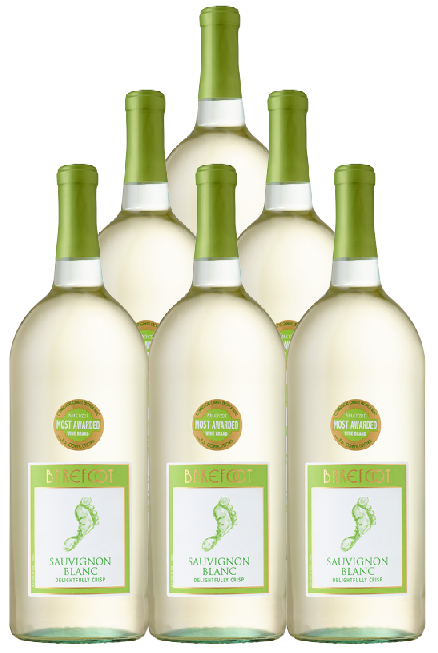 Barefoot Cellars Sauvignon Blanc California 1.5 L (6 Bottles)