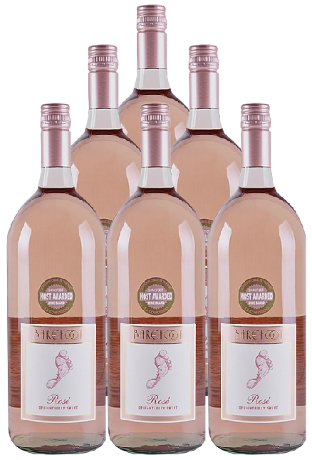 Barefoot Cellars Rose 1.5 L (6 Bottles)