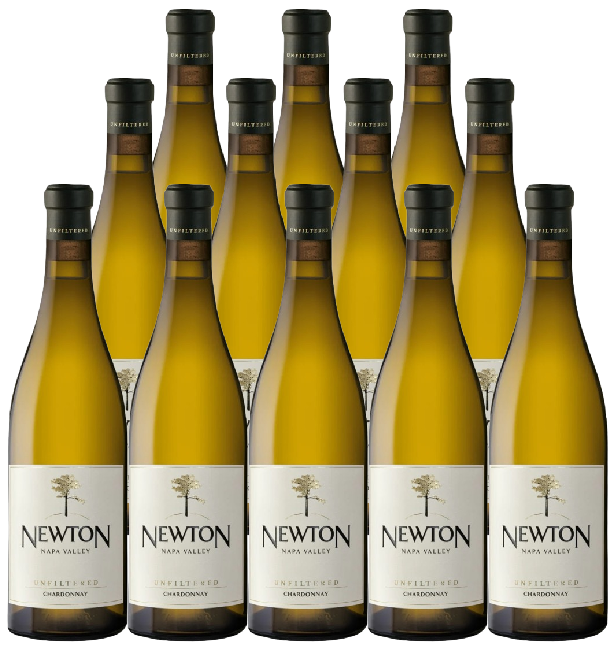 Newton Chardonnay Unfiltered Napa Valley 2022 750 ML (12 Bottles)