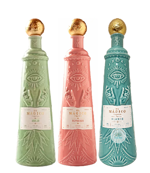 El Magico Anejo & Reposado & Blanco Tequila 750 ML (3 Bottles)