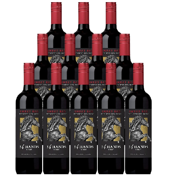 14 Hands Sweet Red Decadent Red Blend Columbia Valley 750 ML (12 Bottles)