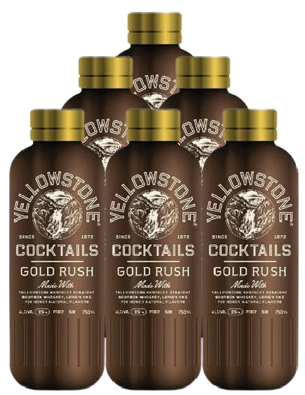 Yellowstone Cocktails Gold Rush 750 ML (6 Bottles)