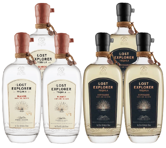 The Lost Explorer Blanco & Reposado 750 ML (6 Bottles Combo)