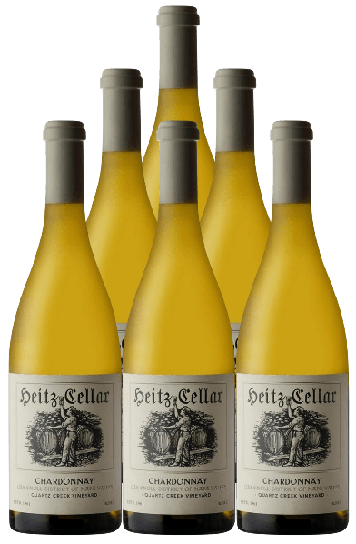 Heitz Cellar Chardonnay Quartz Creek Vineyard Oak Knoll District 2021 750 ML (6 Bottles)