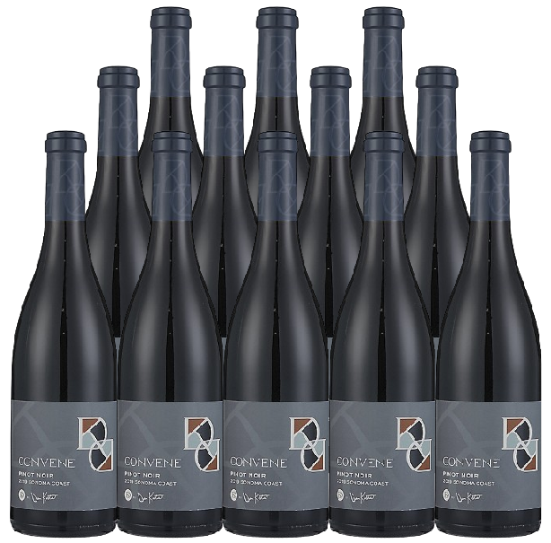 Convene Pinot Noir Sonoma Coast 2019 750 ML (12 Bottles)